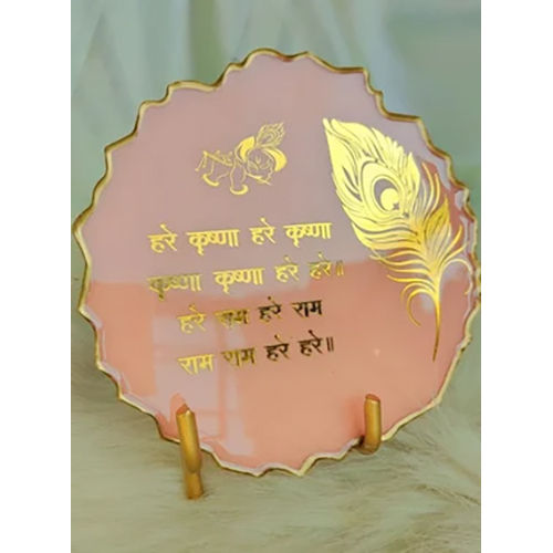 Golden Mantra Resin Sticker