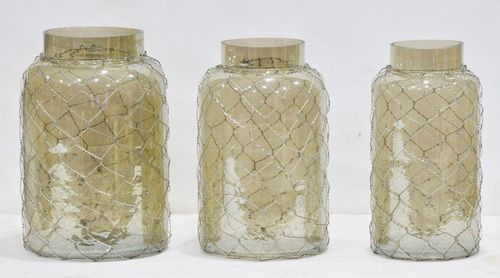 Decorative Glass Jar Set