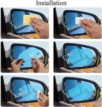 Universal Car Accessories Rear-View Mirror Waterproof Anti Fog Rainproof Anti-Water Protective Film Sticker for Car