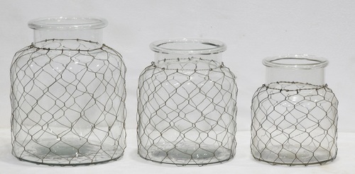 Glass Storage Jar Set