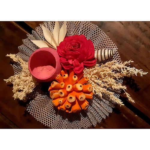 Decorative Diya With Vase