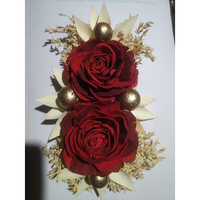 Red Ribbon Sola Flower - Handmade Sola Wood, Various Sizes Available | Durable, Washable, Ideal For Arts And Crafts, Versatile Decor