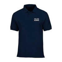 Navy Blue Collar T-Shirt