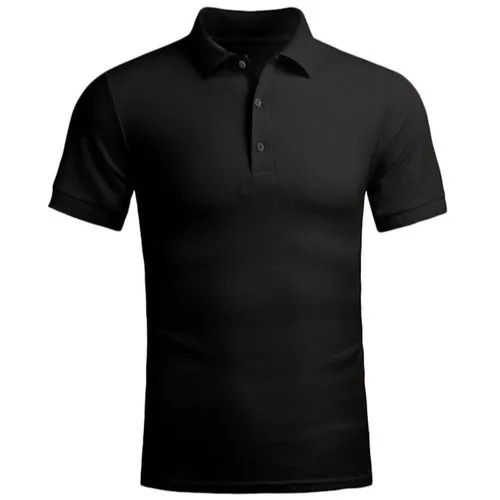 Different Available Black Collar T-Shirt