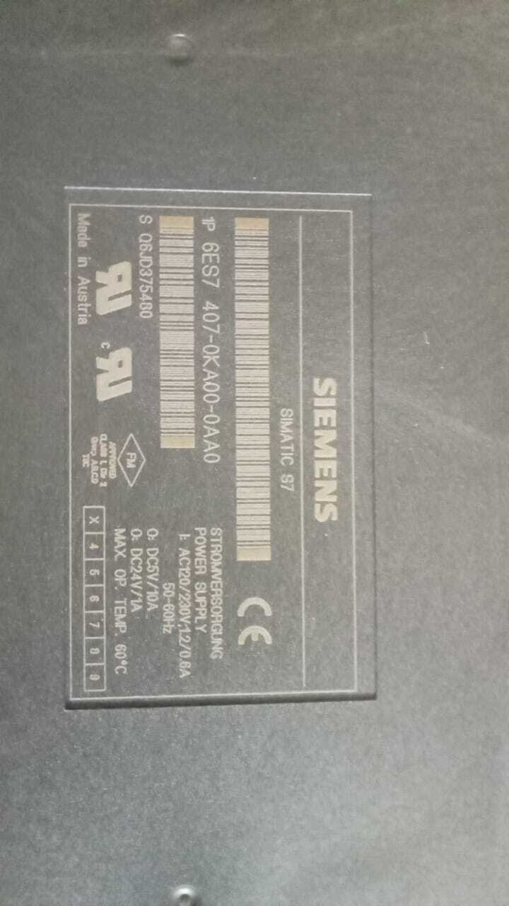 SIEMENS 6ES7 407-0KA00-0AA0 PLC