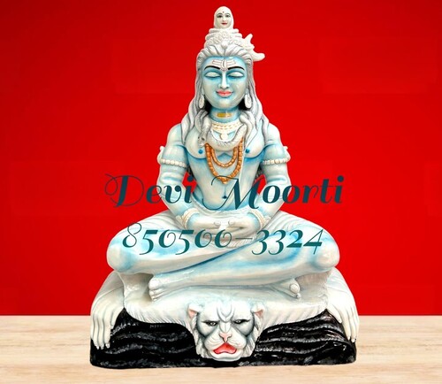 White Marble Exotic Shiva Statue