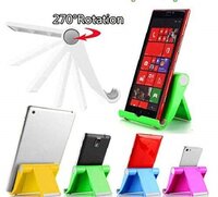 वन स्टॉप शॉप मल्टी-एंगल यूनिवर्सल 270Â° रोटेशन पोर्टेबल स्टेंट्स/स्टैण्ड्स मोबाइल फोन, टैबलेट 7-10 इंच, पैड, ई-रीडर्स, और अन्य प्लेन इलेक्ट्रॉनिक उत्पादों के लिए समर्थन (रंग भिन्न हो सकता है)(पैक ऑफ 1)