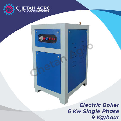 Chetan Agro Electric Boiler 6 Kw Single Phase Capacity : 9 Kg/hr