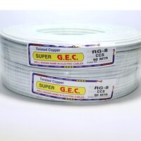 (RG 6) Dish TV Cable CCS 90 MTR White