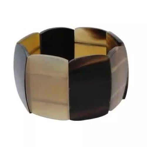 Horn disc cuff bracelet