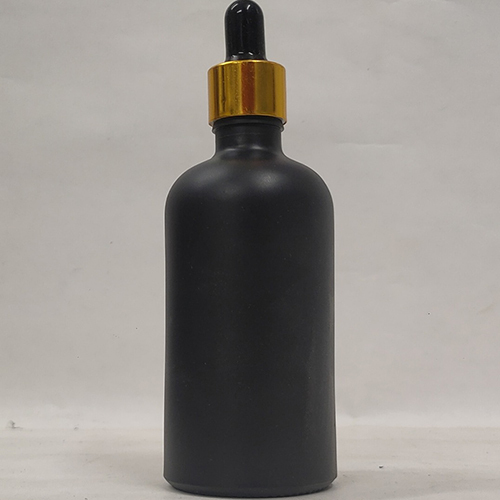 100Ml Black Mat Color Glass Bottle With Dropper Capacity: 100 Milliliter (Ml)