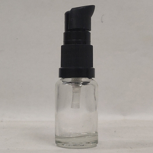 10Ml Transparent Glossy Glass Bottle With Serum Pump Capacity: 10 Milliliter (Ml)