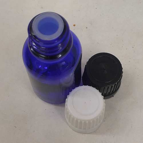 15Ml Blue Glossy Glass Bottle With Euro Cap Capacity: 15 Milliliter (Ml)