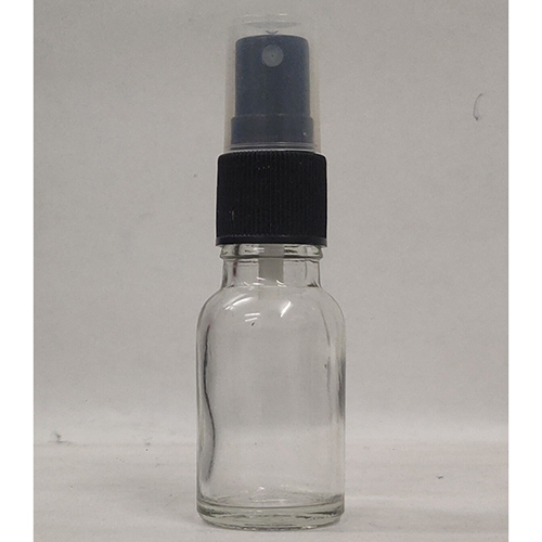 Glass Bottle - 15ml Capacity, Durable Transparent Glossy Finish, Easy Open End Sealing, Ideal for Pharmaceutical and Chemical Use, Engraved Surface with Warranty
