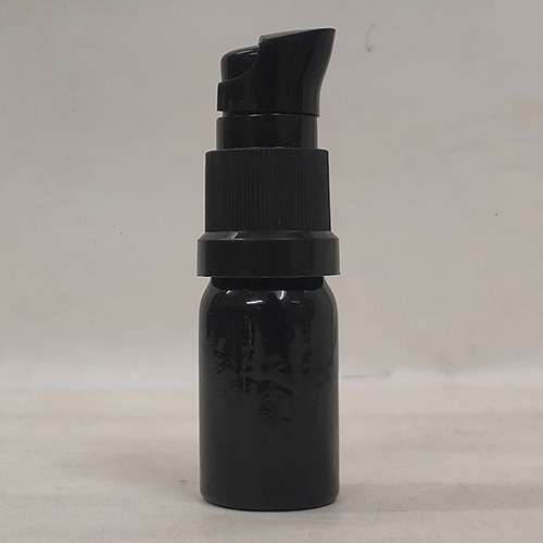 5Ml Black Glossy Color Glass Bottle With Serum Pump Capacity: 5 Milliliter (Ml)