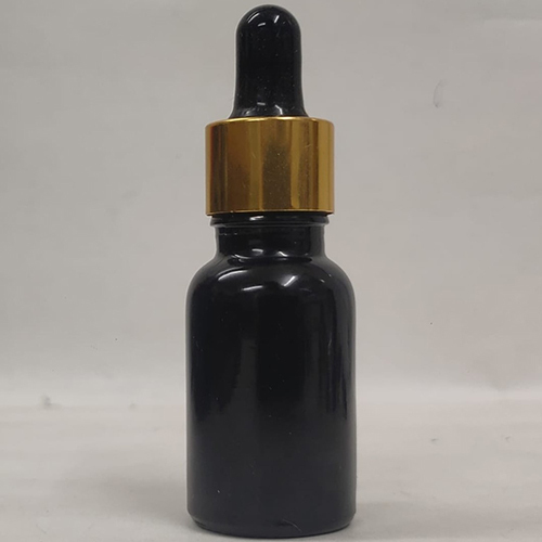 15Ml Black Glossy Color Glass Bottle With Dropper Capacity: 15 Milliliter (Ml)