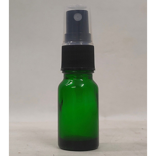 10Ml Green Glossy Glass Bottle With Mist Spray Capacity: 10 Milliliter (Ml)