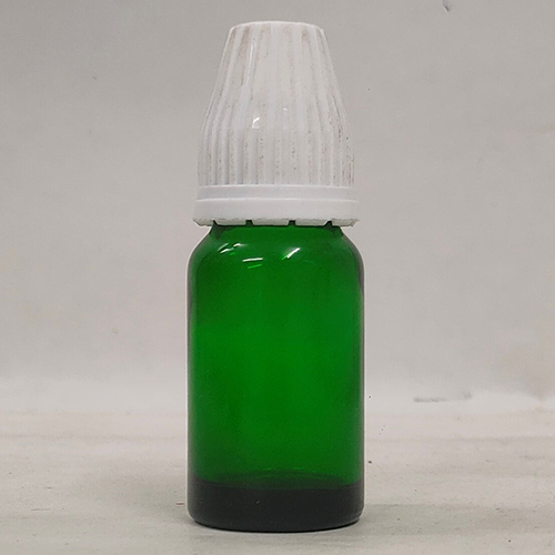 10Ml Green Glossy Glass Bottle With Temple Cap Capacity: 10 Milliliter (Ml)