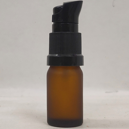 Amber Frosted Glass Bottle - 5ml Capacity, Easy Open End Sealing, Ideal for Serums and Oils, Warranty Included