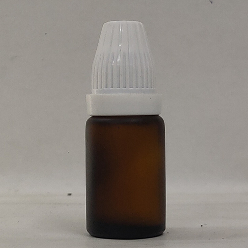 10Ml Amber Frosted Glass Bottle With Temple Cap Capacity: 10 Milliliter (Ml)