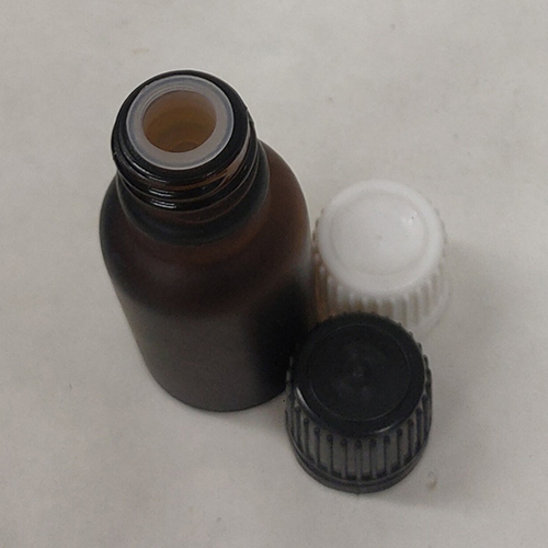 Amber Frosted Glass Bottle - 15ml, Euro Cap, Easy Open End, Ideal for Chemical & Pharmaceutical Use, Warranty Included