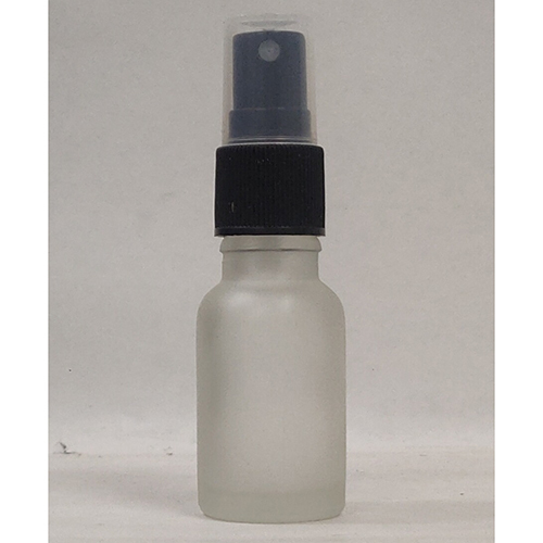 Frosted Glass Mist Spray Bottle - 15 Milliliters, Round Shape, Easy Open End Sealing, Durable for Chemical and Pharmaceutical Use