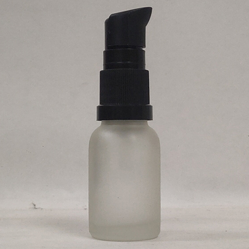 15Ml Transparent Frosted Glass Bottle With Serum Pump Capacity: 15 Milliliter (Ml)