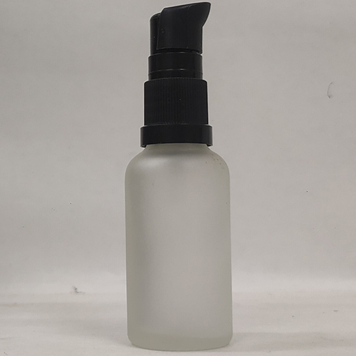 30Ml Transparent Frosted Glass Bottle With Serum Pump Capacity: 30 Milliliter (Ml)