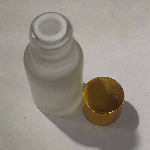 10Ml Transparent Frosted Glass Bottle With Golden Cap Capacity: 10 Milliliter (Ml)
