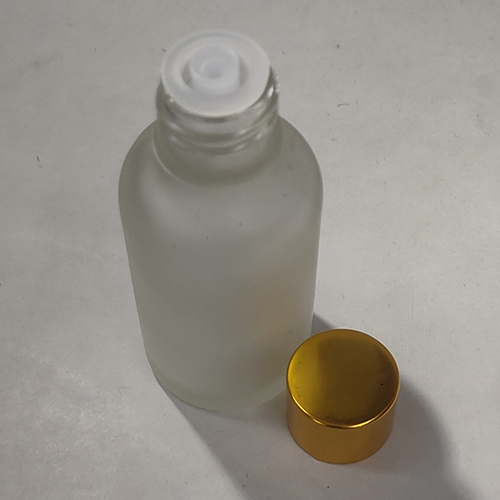 30Ml Transparent Frosted Glass Bottle With Golden Cap Capacity: 30 Milliliter (Ml)