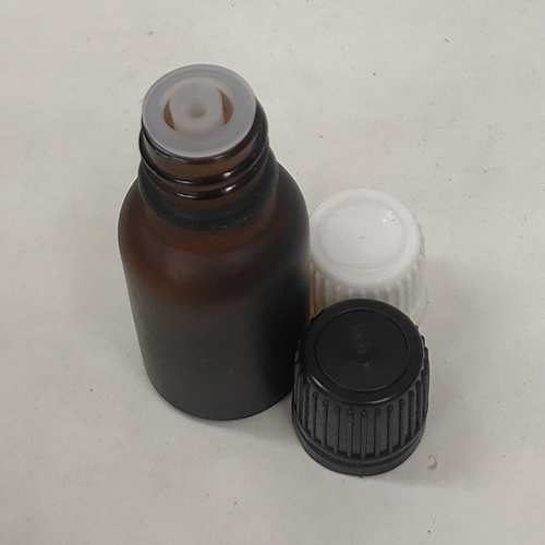 15Ml Amber Frosted Glass Bottle With Euro Cap Capacity: 15 Milliliter (Ml)