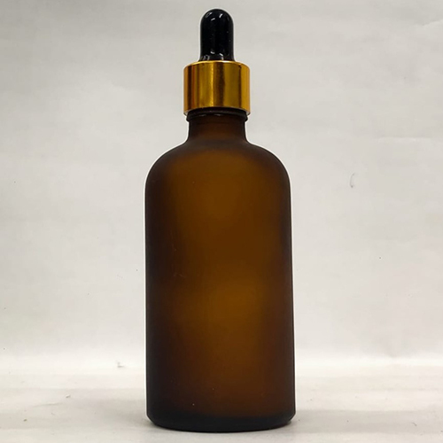 100Ml Amber Frosted Glass Bottle With Dropper Capacity: 100 Milliliter (Ml)