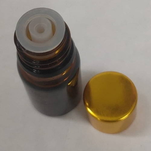 5Ml Amber Glass Bottle With Golden Cap Capacity: 5 Milliliter (Ml)