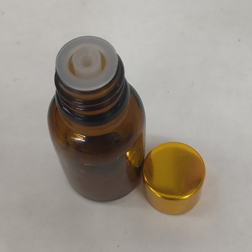 15Ml Amber Glass Bottle With Golden Cap Capacity: 15 Milliliter (Ml)
