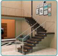 Sliver Aluminium Glass Balcony Railing