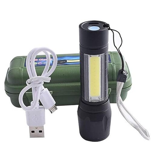 Groeien Flashlight Plus Desk Lamp with Zoom Torch Light with 3 Modes Adjustable for Emergency Lights