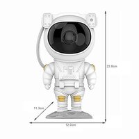 Astronaut Star Projection Lamp Star Galaxy Projector for Kids Bedroom Atmosphere Night Lights Decorative Ornaments Table Lamp with Remote Control USB Powered