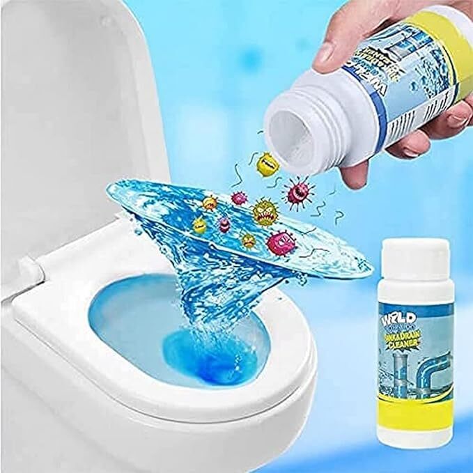 Aspix Pipe Dredging Agent Pipe Block Remover Instant Action/Drain Cleaner Powder, Powerful Sink and Drain Cleaner,Powder Agent for Kitchen Toilet Pipe Dredging,