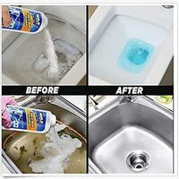 Aspix Pipe Dredging Agent Pipe Block Remover Instant Action/Drain Cleaner Powder, Powerful Sink and Drain Cleaner,Powder Agent for Kitchen Toilet Pipe Dredging,