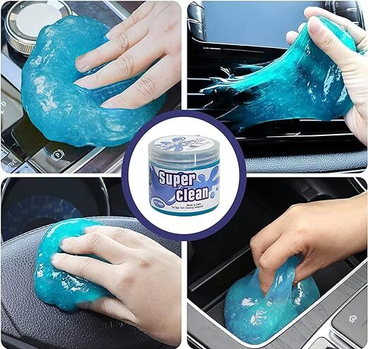 BIRZAR Super Clean Magic Gel -160 GRM Cleaner for Car Interior, Keyboard, Computer, Laptop, Home & Office Window Dust Remover Flexible Reusable Soft Glue(Multicolour) (Pack of 1)