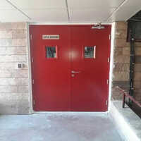 Gi Hinged Fire Rated Door - Design: Plain