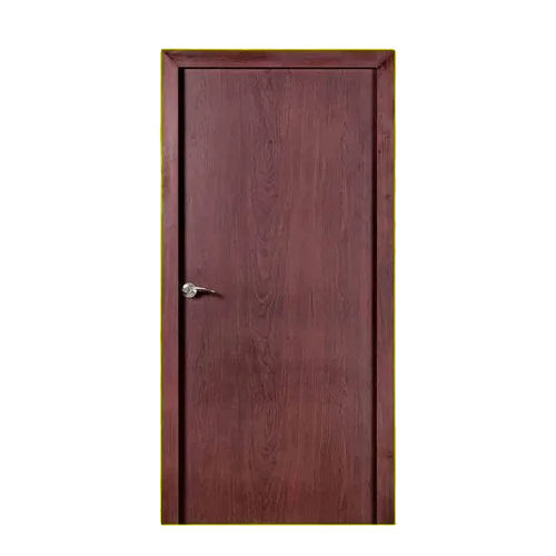 Steel Door With Wooden Finish Design: Plain