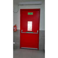 Metal Fire Doors - Galvanized Steel, Customized Size, Ral Shades Color | 120 Minutes Fire Rated, Powder Coated, Hinged Open Style
