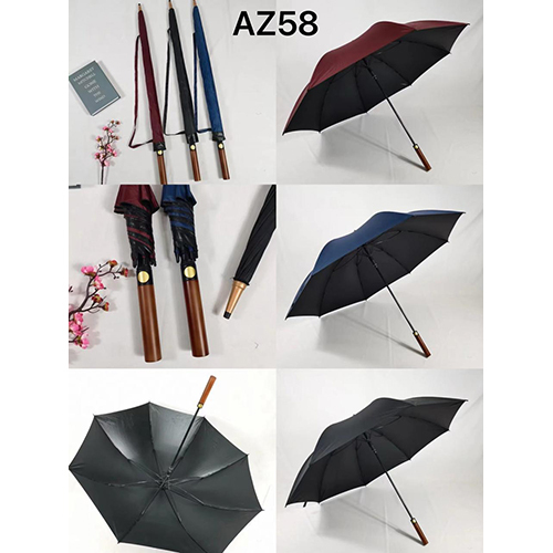 AZ-58 70Cm Wood Handle UV Umbrella