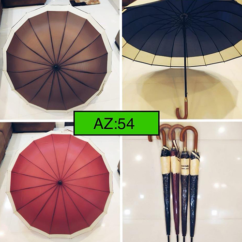 AZ-54 65Cm 16K Wood Border Umbrella