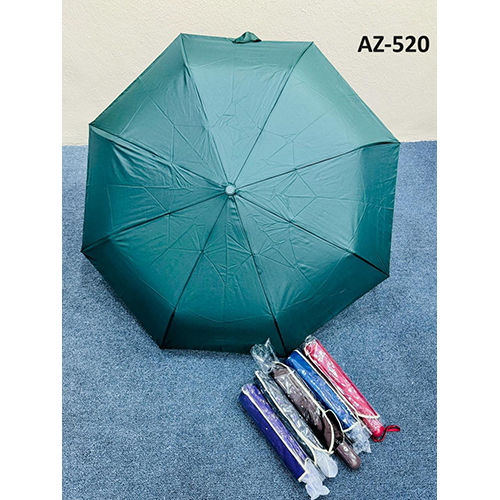 Az-520 3 Fold Auto Reverse Mono Umbrella - Color: As Per Requirment