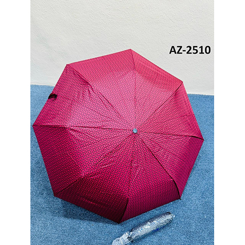 Az-2510 3 Fold Auto Mix Umbrella - Color: As Per Requirment