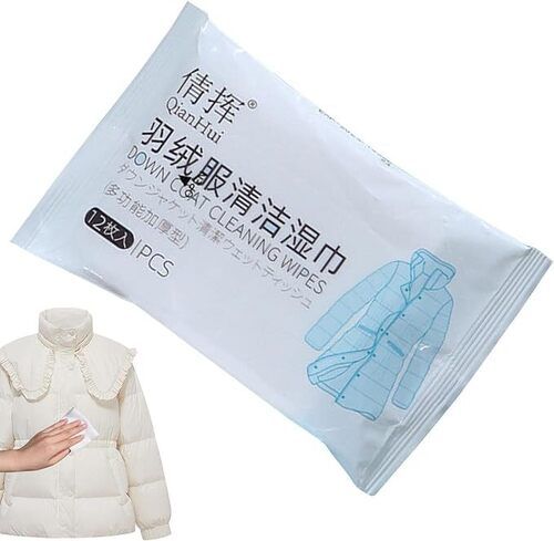 Down Coat Cleaning Wet Wipes, Downwear Wash Free Cleaning Wipes, Wet Wipes for Down Jacket Dirt Quickly, Garment Stain Removal Cleaning Wipes Falbiro