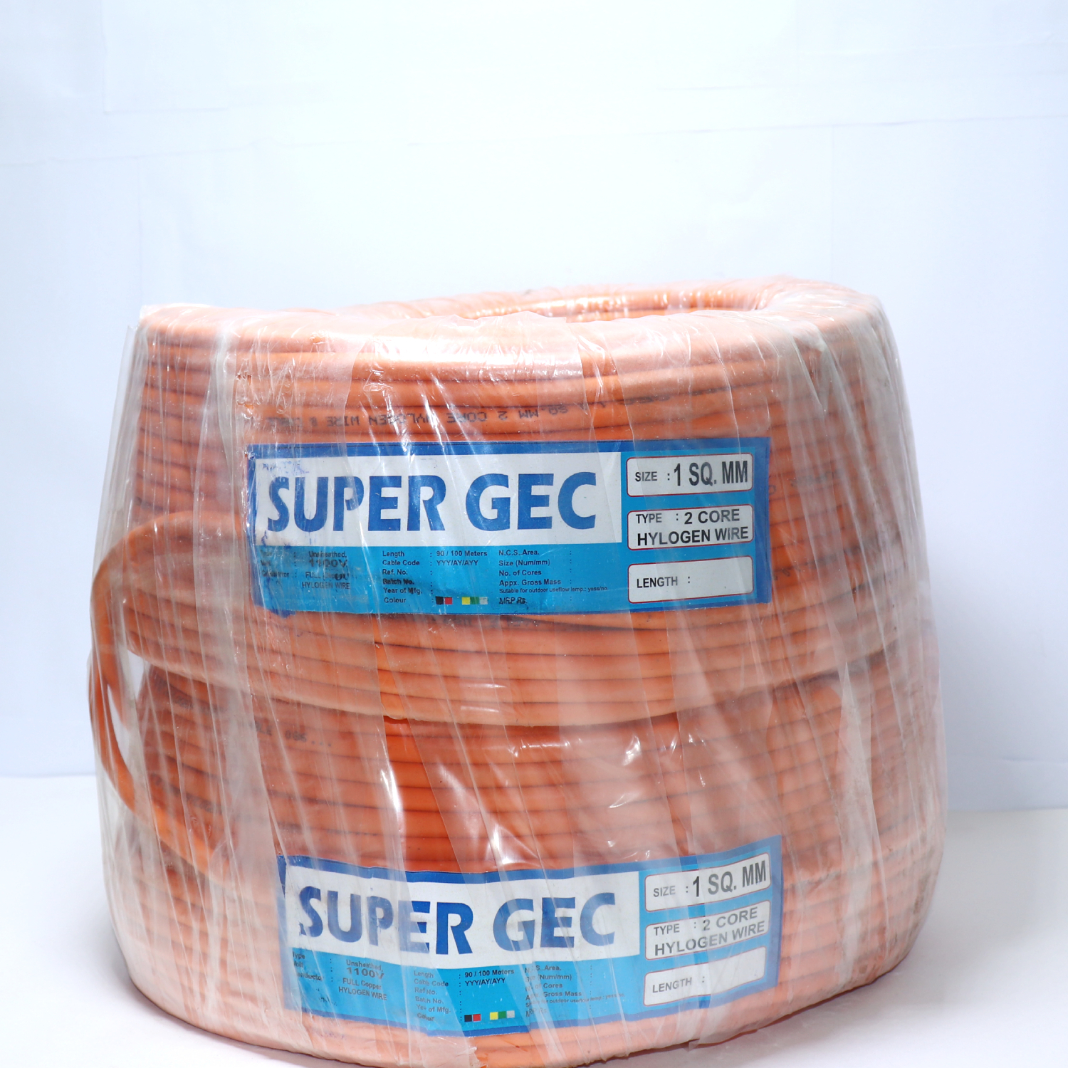 1 MM x 2 Core Halogen wire 64 MTR