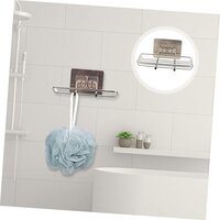 Stainless Steel Soap Holder Bath Soap Holder Brush Sponge Holder Bathroom Shower Wall Mounted Soap Dish Shelf Wall- Mounted Soap Holder Decorative Trays Hole-Free Frame Tub